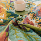 Sienna Floral Bloom Cotton Blanket — product close-up