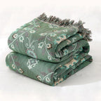 Retro Mandala Reversible Blanket — product detail view