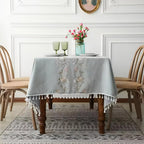 Blossom Weave Elegance Tablecloth — product close-up