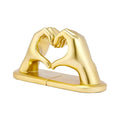 Amora Resin Love Gesture Bookends — alternate angle view