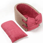 Houndstooth Travel Pet Car Seat — product in use