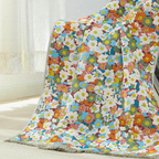 Opulent Flora Reversible Towel — product in use