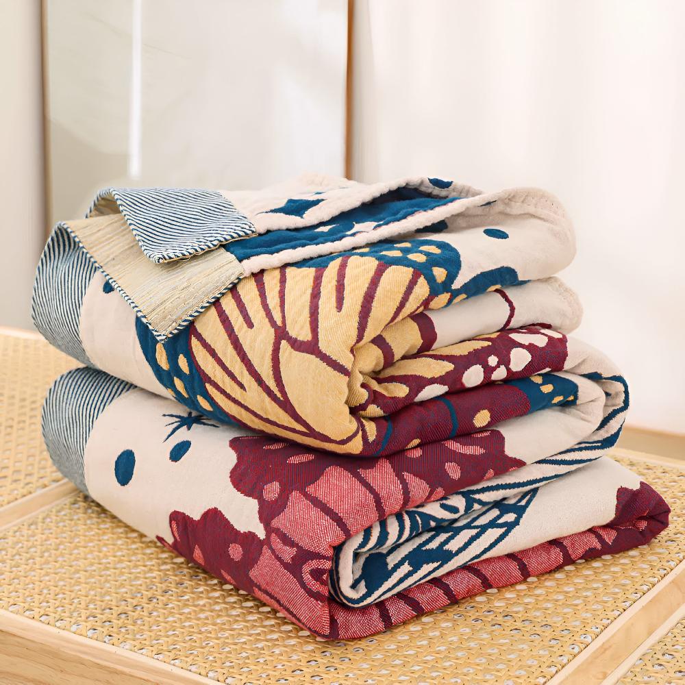 Butterfly Cotton Blanket — lifestyle shot