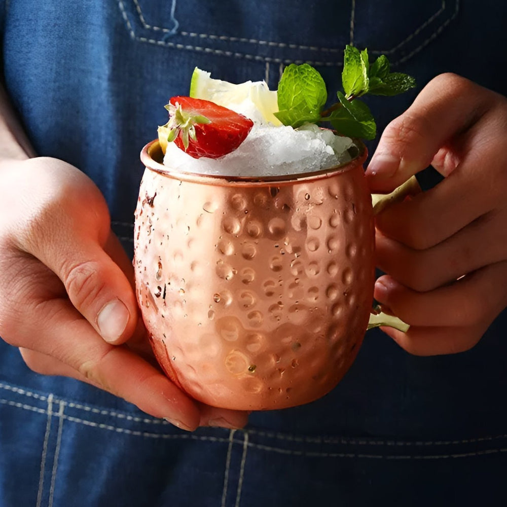 Hammered Copper Mug — product detail view
