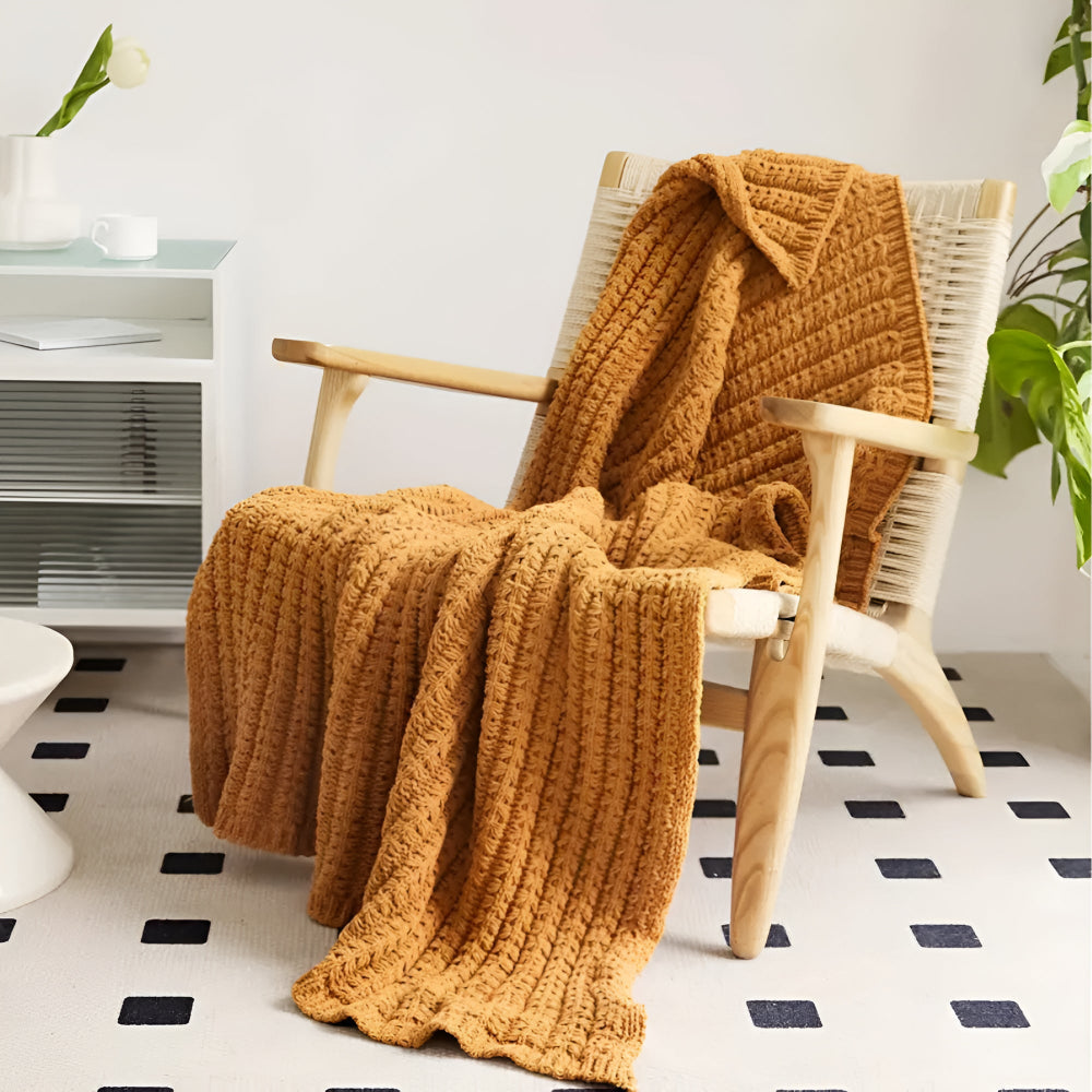 Vintage Chunky Knit Blanket — main product photo