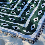 Snake Labyrinth Throw Blanket — lifestyle shot