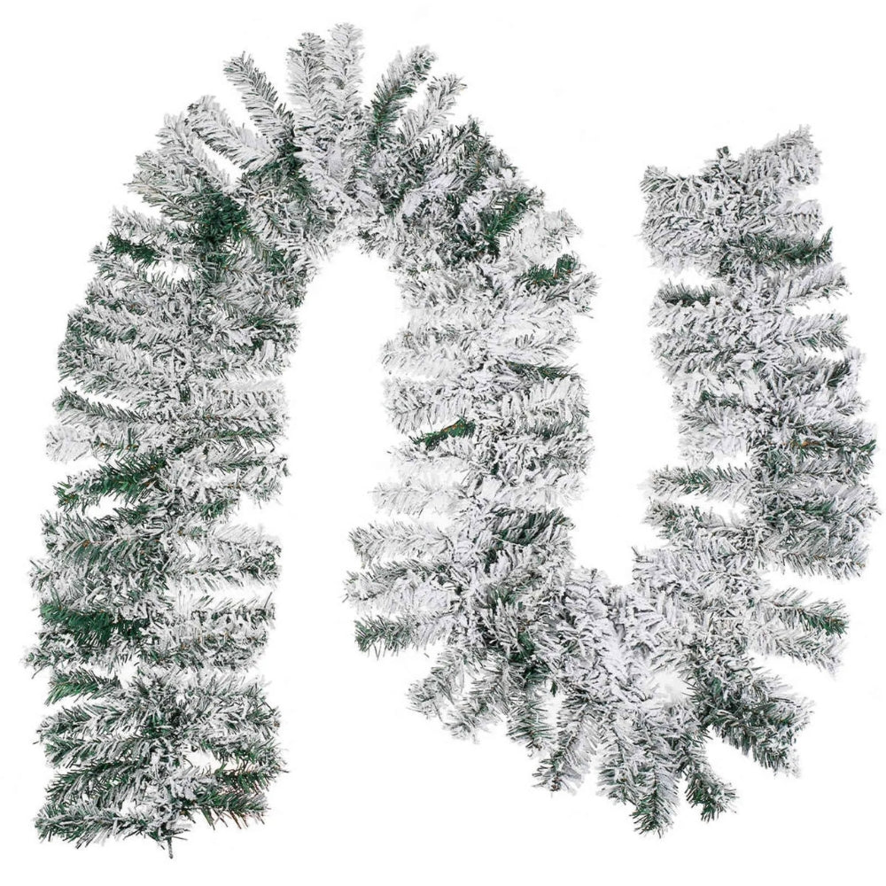 Holiday Frosted Christmas Garland — alternate angle view