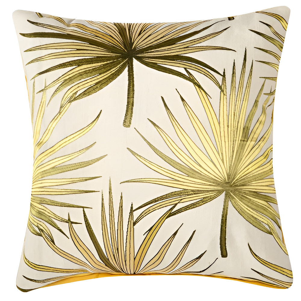 Metallic Foliage Cushion Cover — additional view