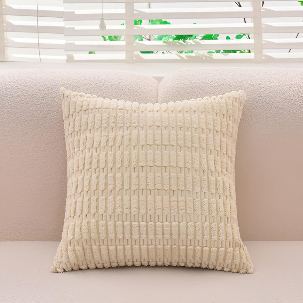 Plush Ridge Cushion Covers — alternate angle view