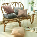 Lush Chevron Cushion Covers — product in use