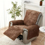 Velvet Grid Recliner Cover — main product photo