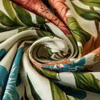 Monstera Leaves Cotton Tablecloth — alternate angle view