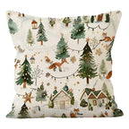 Winter Christmas Cushion Cover — alternate angle view