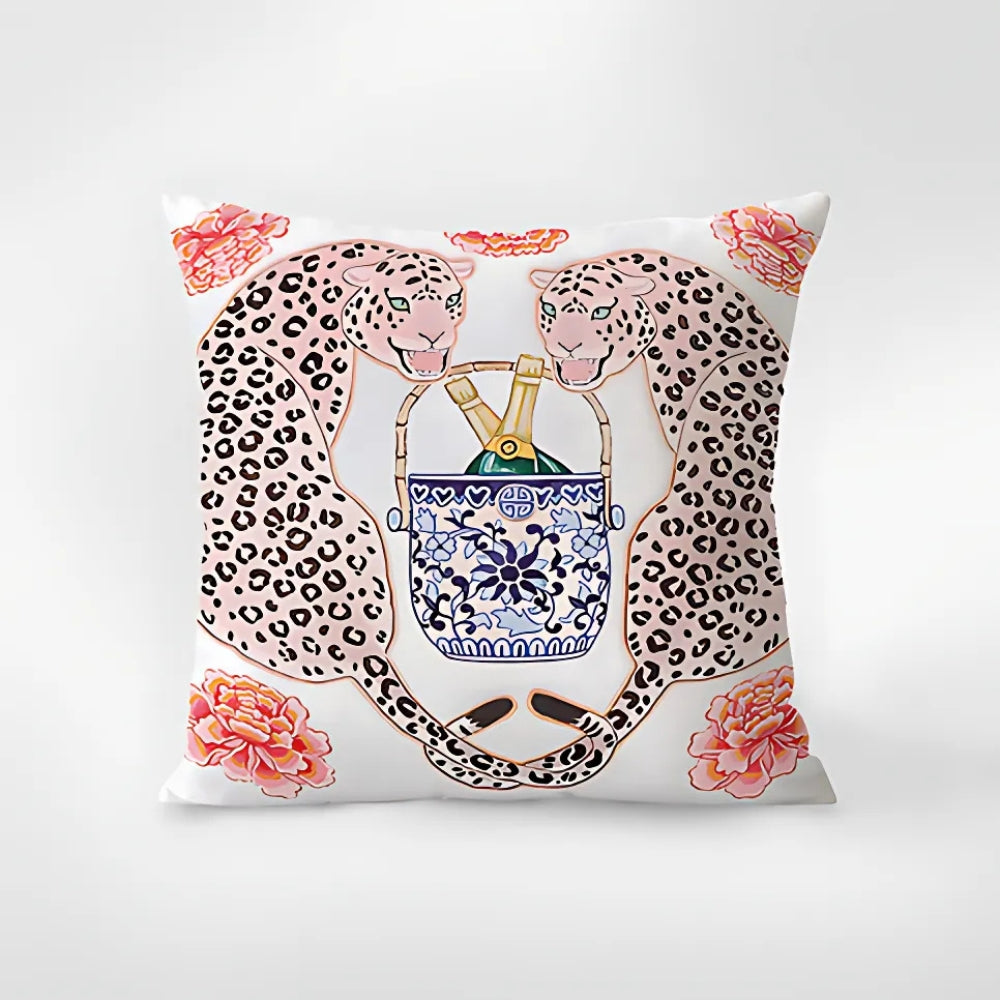 Zebra Tapestry Tassel Cushion Cover — additional view