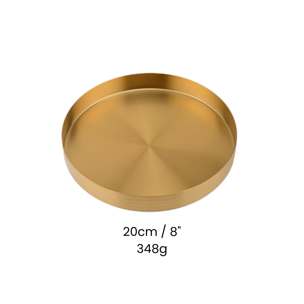 Gold Stainless Steel Tray — lifestyle shot