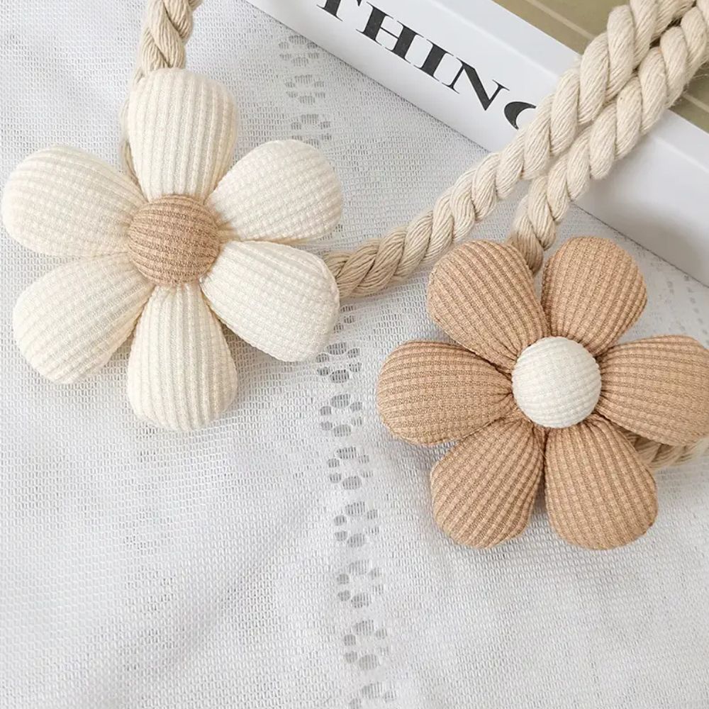 Delicate Flower Magnetic Curtain Tie Back | 2Pcs Set — product in use