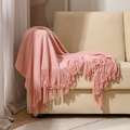 Chunky Knit Tassel Blanket — product feature detail
