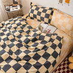Chateau Checkered Bedding Set | 3pcs Set — product detail view