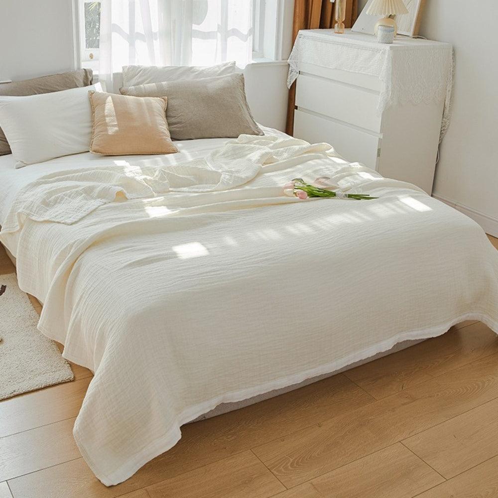 Deluxe Muslin Cotton Multi-Layer Blanket — alternate angle view