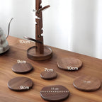 Wooden Trivet Tree Coaster — alternate angle view