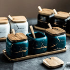 Royal Vein Porcelain Spice Jar Set — main product photo