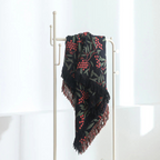 Vibrant Begonia Fruit Tassel Blanket — product close-up