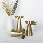Elegant Brass Candle Holders | Set of 3 — lifestyle shot
