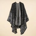 Baroque Pattern Warm Blanket Shawl — lifestyle shot