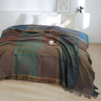 Mandala Tassel Throw Blanket — lifestyle shot