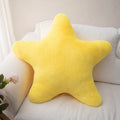 Cuddly Pastel Fluffy Star Cushion — lifestyle shot