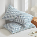 Soft Plaid Checkered Pillowcases — product feature detail