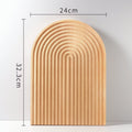 Nordic Ripple Wooden Tray — material texture close-up