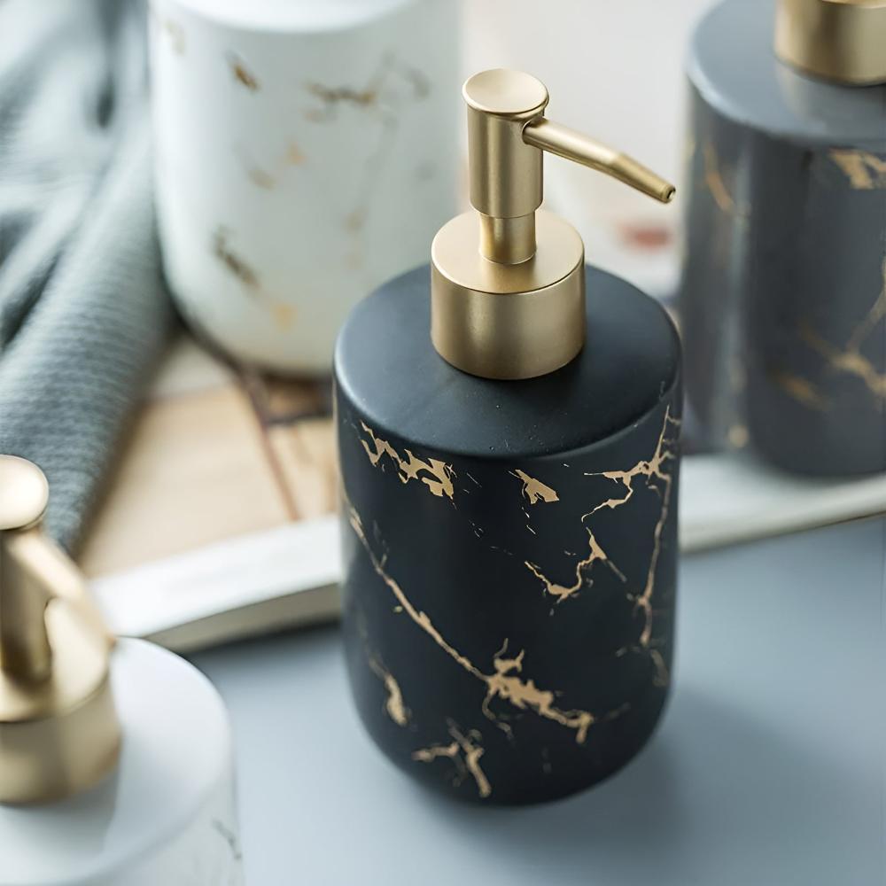 Golden Marble Luxe Dispenser — product detail view