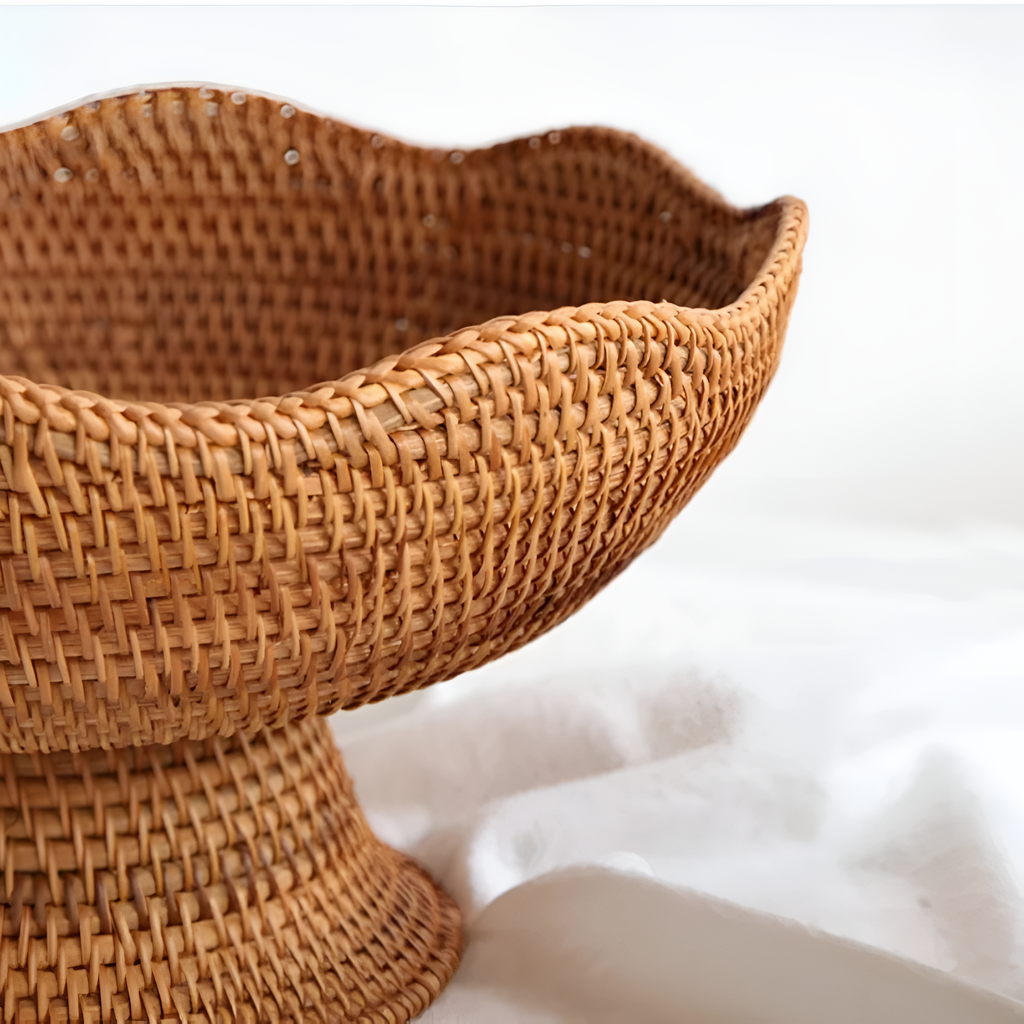 Natural Rattan Handwoven Fruit Basket — additional view