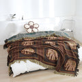 Bohemian Elephant Print Tassel Blanket — main product photo