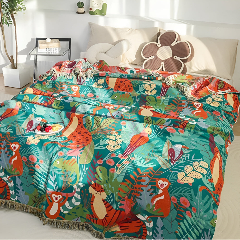 Jungle Adventure Kids Blanket — alternate angle view