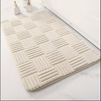 Vivid Grid Absorbent Bath Mat — alternate angle view