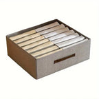 Modern Gray Linen Storage Container — product feature detail