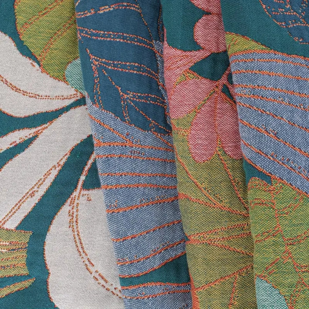 Garden-Inspired Cotton Gauze Blanket — alternate angle view