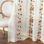 Festive Red Bell Curtains — product close-up