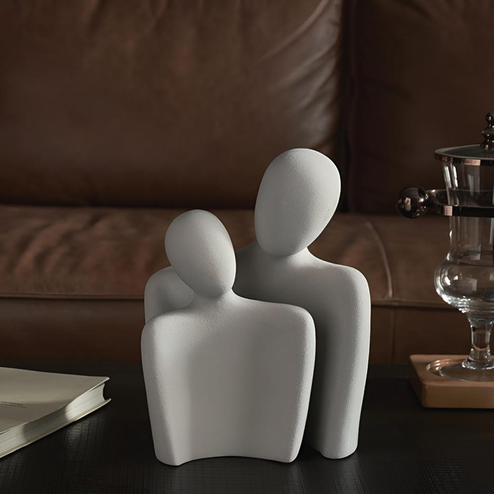 Romantic Couple Ceramic Sculpture — lifestyle shot