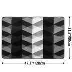 Soft Microfibre Non-Slip Geometric Rug