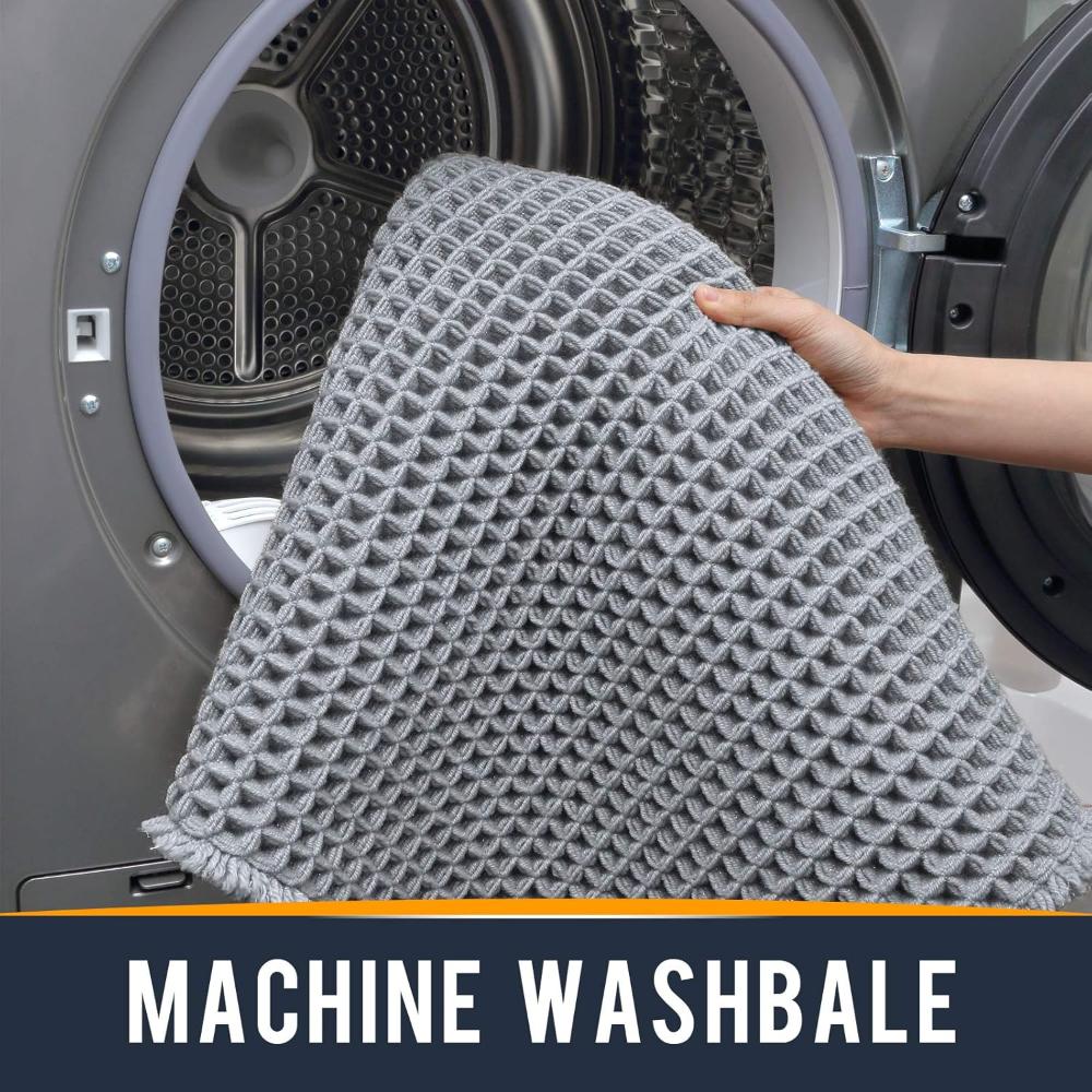 Waffle Bath Mat — product in use