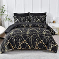 Lux Marble Premium Doona Cover Set — material texture close-up