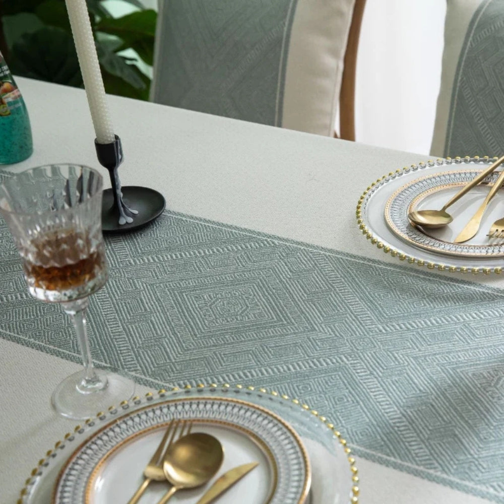 Glisstra Geometric Tassel Tablecloth — additional view