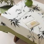 Elegant Pastoral Bamboo Zen Tablecloth — main product photo