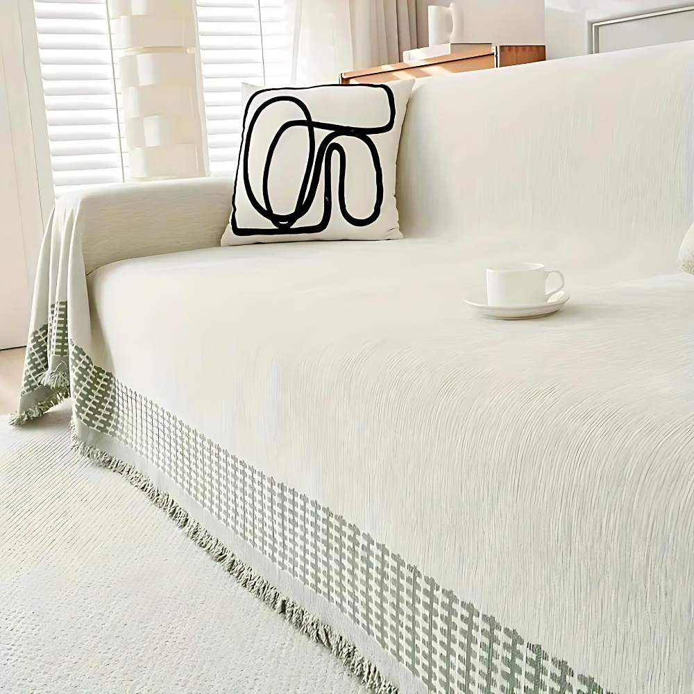 Serene Oasis Sofa Cover — product close-up