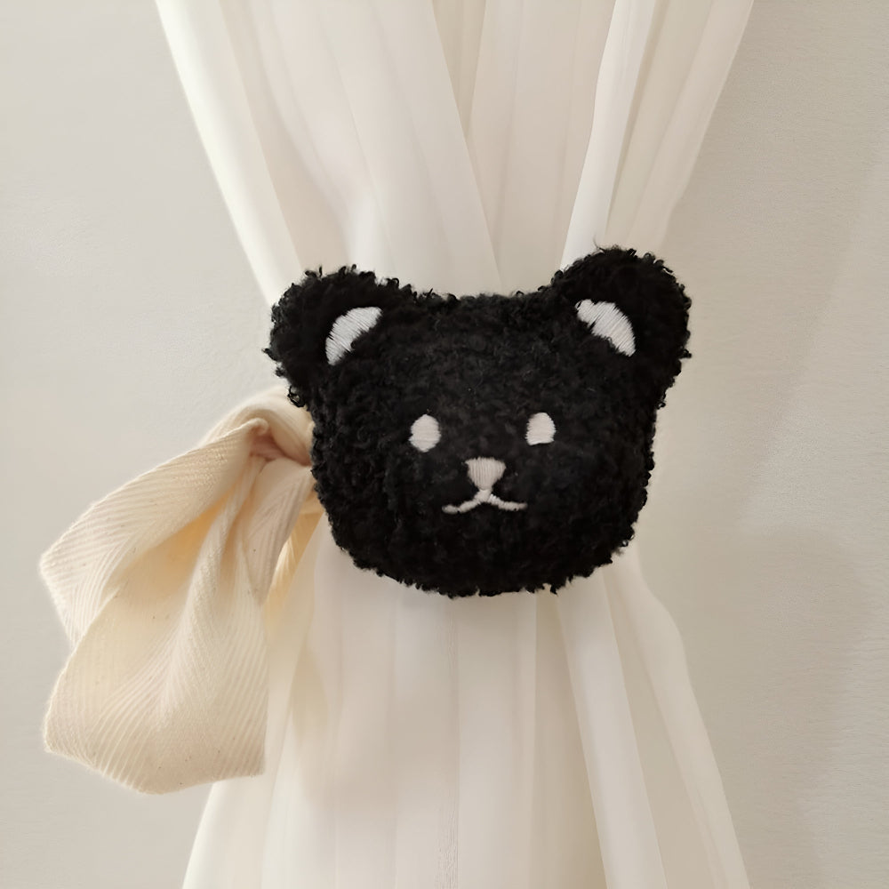 Teddy Bear Curtain Straps — size and scale reference