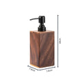 Walnut Aura Lotion & Soap Dispenser — size and scale reference