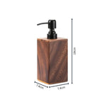Walnut Aura Lotion & Soap Dispenser — size and scale reference